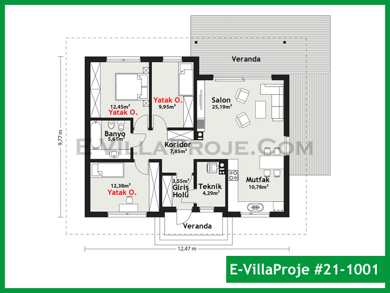 Leichtstahl-Villenprojekt #21 - 1001 Galeri Görseli 2