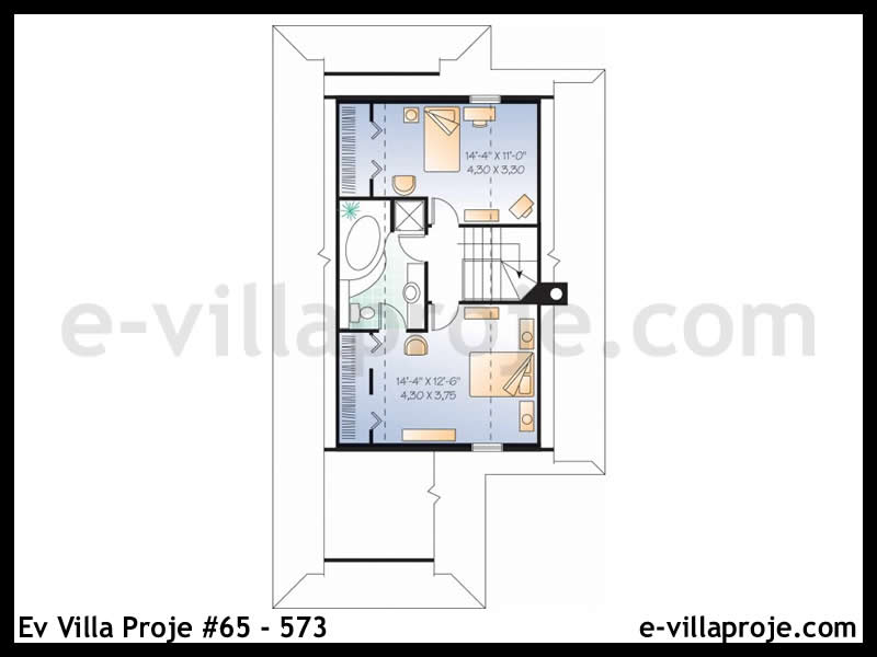 Leichtstahl-Villenprojekt #65 - 573 Galeri Görseli 3