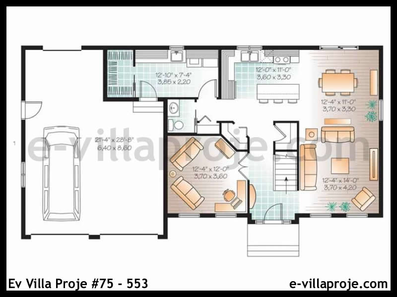 Leichtstahl-Villenprojekt #75 - 553 Galeri Görseli 2