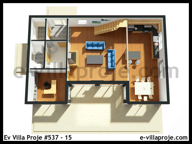 Leichtstahl-Villenprojekt #537 - 15 Galeri Görseli 7