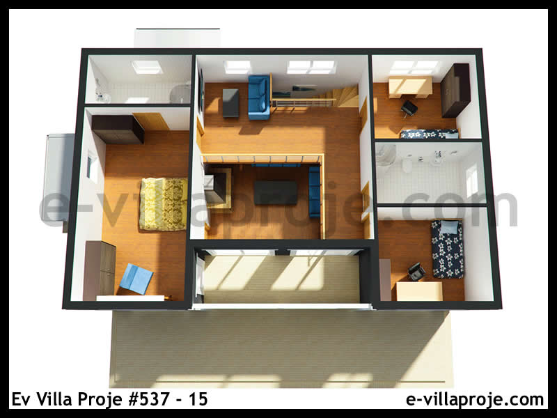 Leichtstahl-Villenprojekt #537 - 15 Galeri Görseli 8