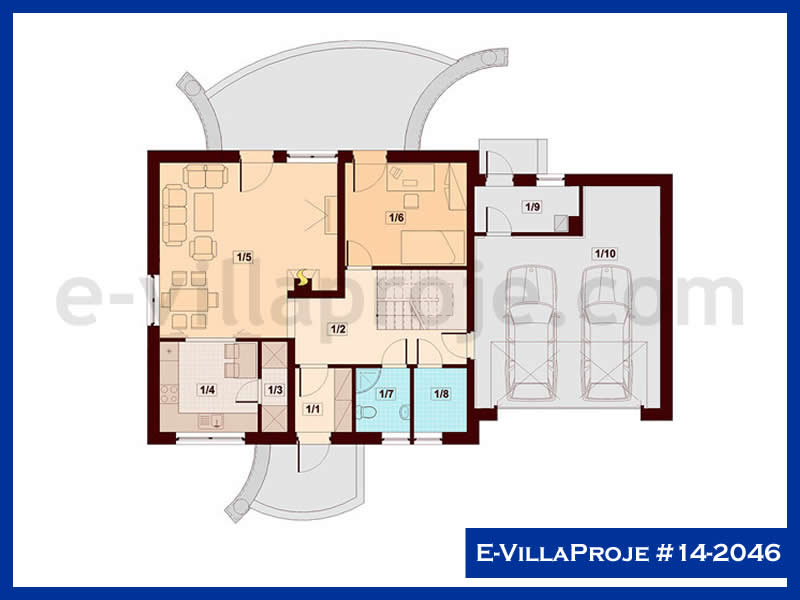 Leichtstahl-Villenprojekt #14 - 2046 Galeri Görseli 2