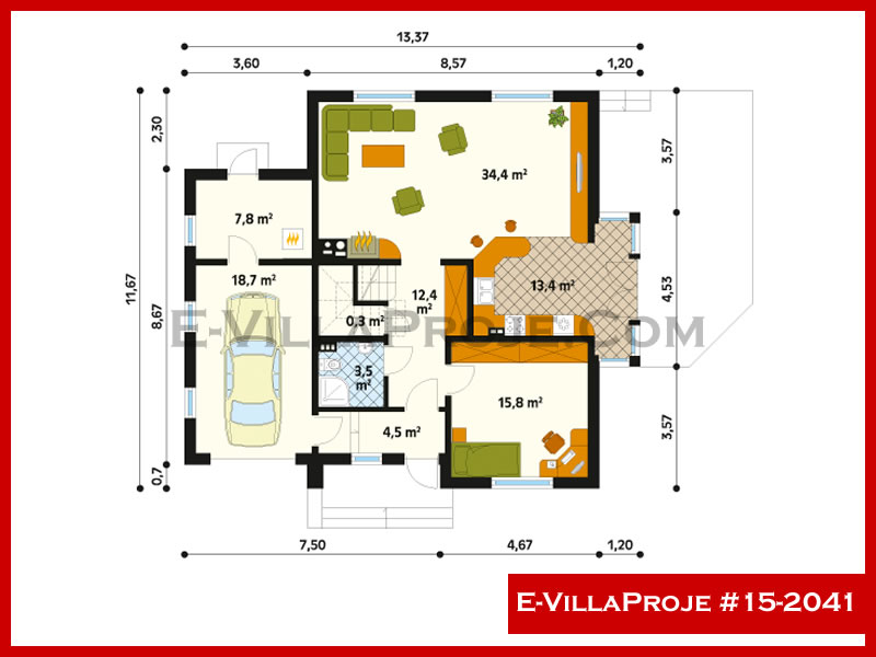 Leichtstahl-Villenprojekt #15 - 2041 Galeri Görseli 2