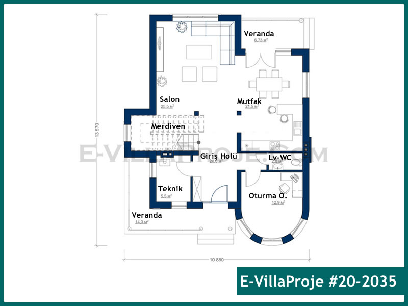 Leichtstahl-Villenprojekt #20 - 2035 Galeri Görseli 2