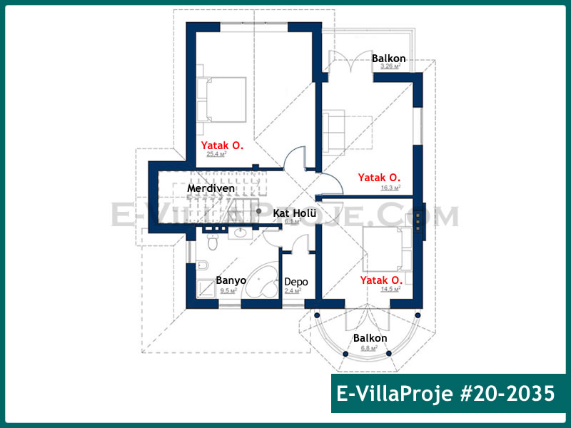Leichtstahl-Villenprojekt #20 - 2035 Galeri Görseli 3