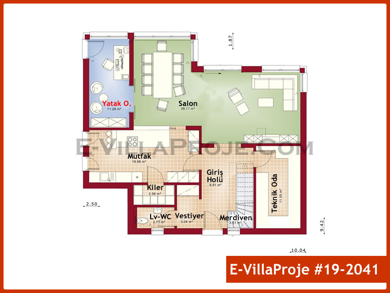 Leichtstahl-Villenprojekt #19 - 2041 Galeri Görseli 2
