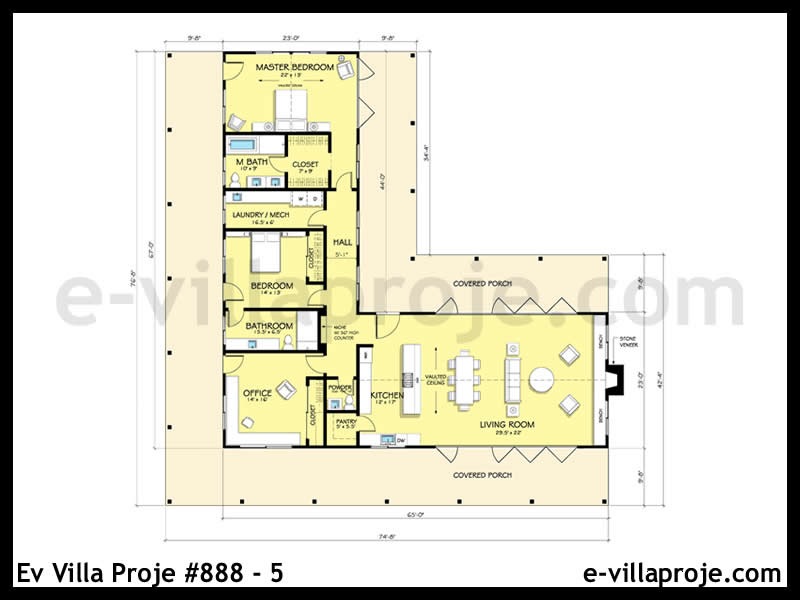 Leichtstahl-Villenprojekt #888 - 5 Galeri Görseli 2