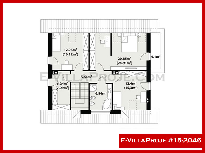 Leichtstahl-Villenprojekt #15 - 2046 Galeri Görseli 3