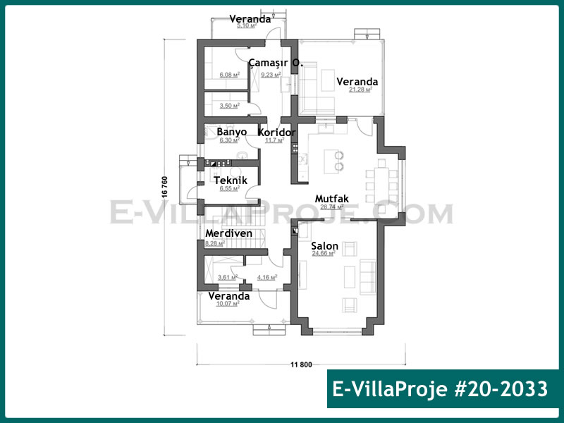 Leichtstahl-Villenprojekt #20 - 2033 Galeri Görseli 2