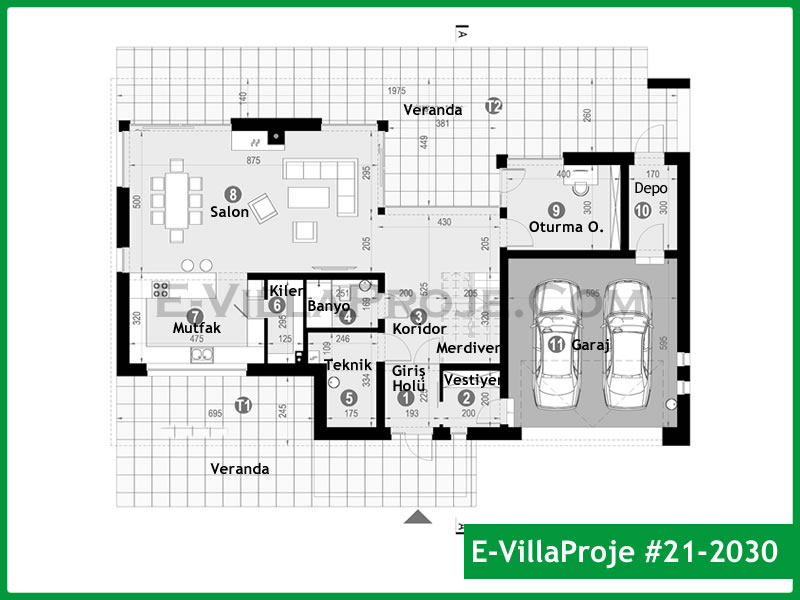 Leichtstahl-Villenprojekt #21 - 2030 Galeri Görseli 2